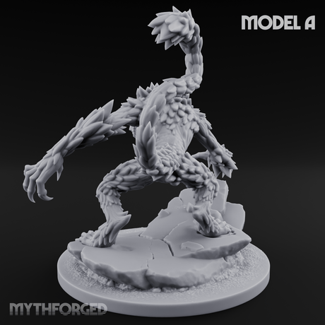 Snarling On Stone Barghest Beasts A Miniature for Dungeons and Dragons, Pathfinder or other TTRPGs