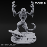 Snarling On Stone Barghest Beasts B Miniature for Dungeons and Dragons, Pathfinder or other TTRPGs