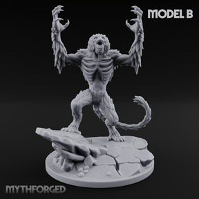 Snarling On Stone Barghest Beasts B Miniature for Dungeons and Dragons, Pathfinder or other TTRPGs
