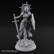 Halo Crowned Defender Aasimar Paladin Miniature for Dungeons and Dragons, Pathfinder or other TTRPGs