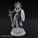 Halo Crowned Defender Aasimar Paladin Miniature for Dungeons and Dragons, Pathfinder or other TTRPGs