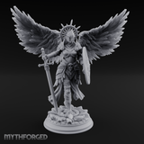 Halo Crowned Defender Aasimar Paladin Miniature for Dungeons and Dragons, Pathfinder or other TTRPGs