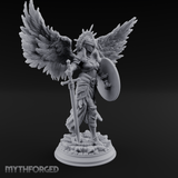 Halo Crowned Defender Aasimar Paladin Miniature for Dungeons and Dragons, Pathfinder or other TTRPGs