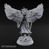 Halo Crowned Defender Aasimar Paladin Miniature for Dungeons and Dragons, Pathfinder or other TTRPGs