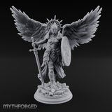 Halo Crowned Defender Aasimar Paladin Miniature for Dungeons and Dragons, Pathfinder or other TTRPGs