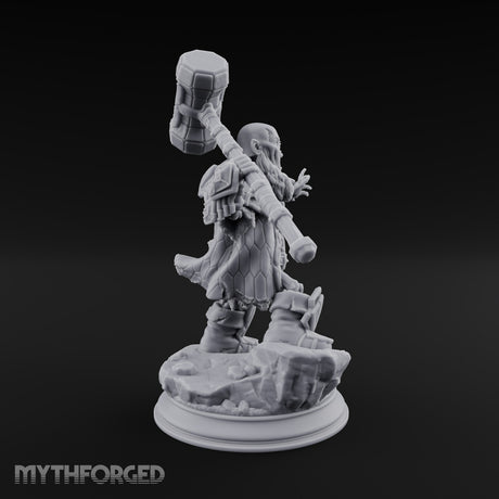 Risen and Roaring Undead Dwarf Warrior E