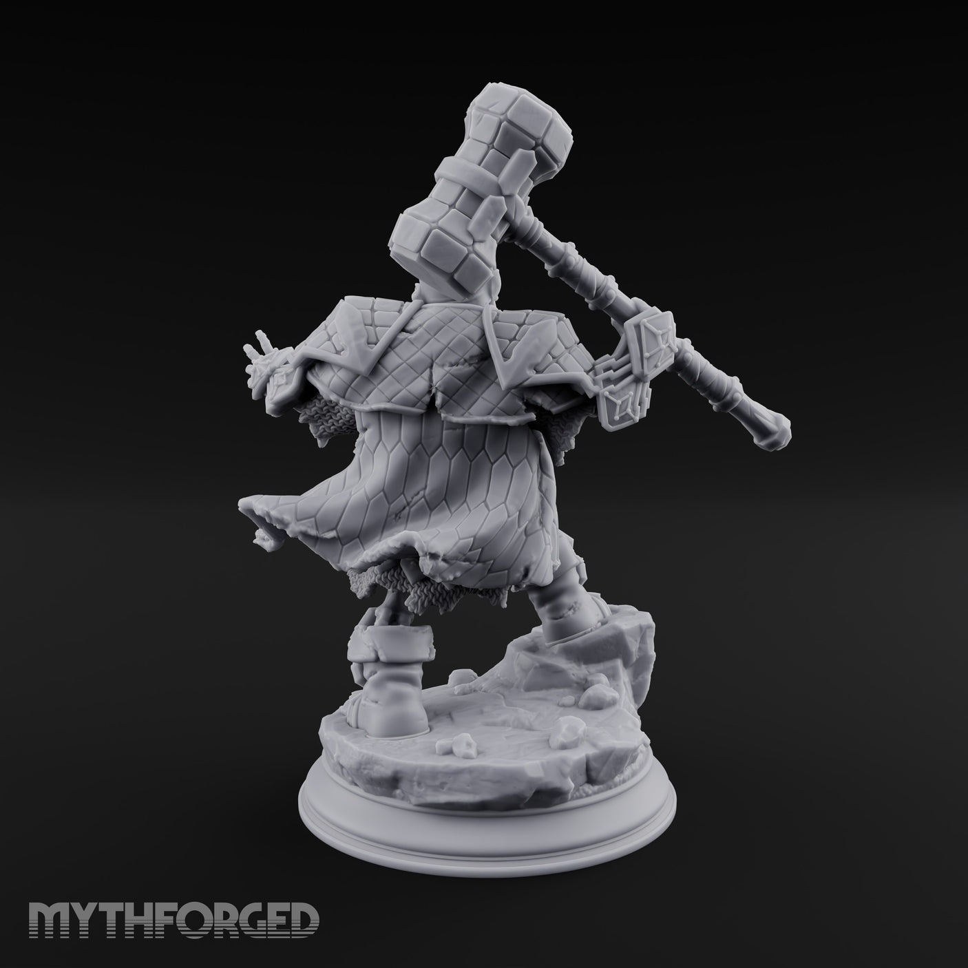 Risen and Roaring Undead Dwarf Warrior E