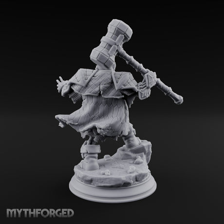 Risen and Roaring Undead Dwarf Warrior E