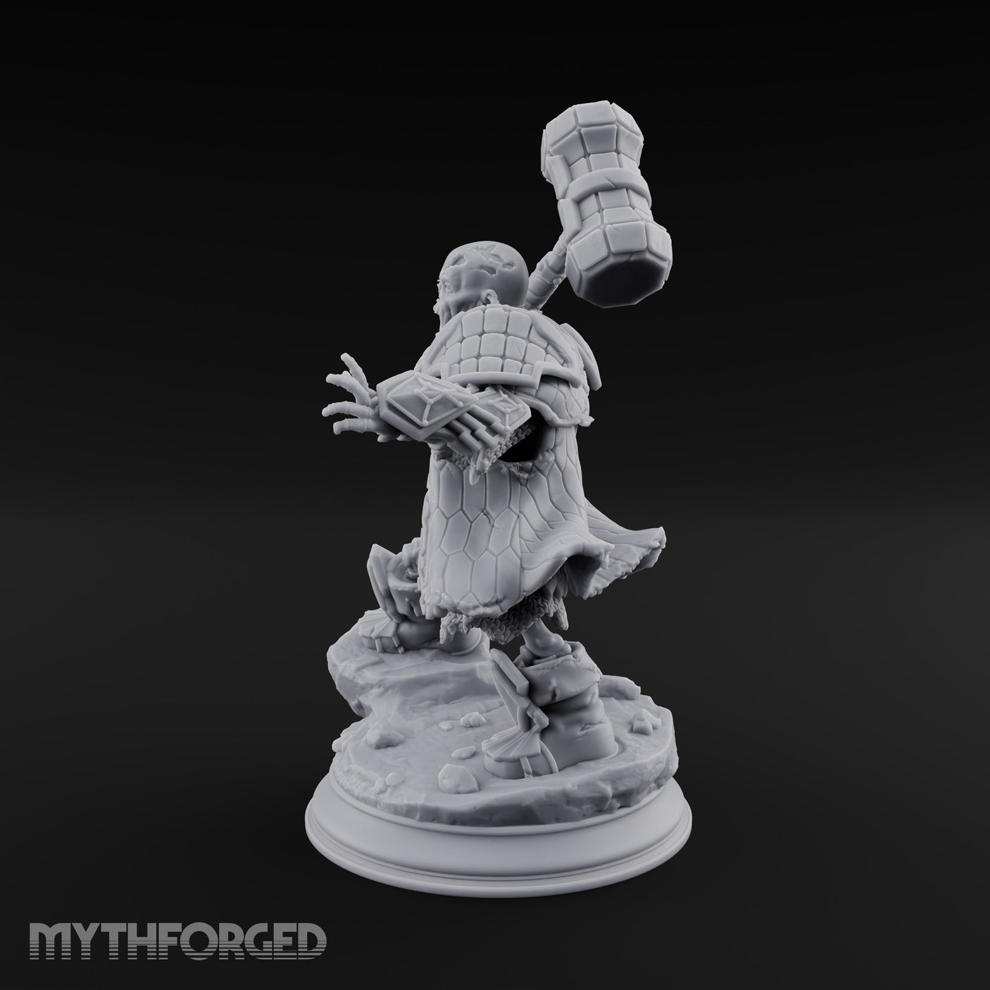 Risen and Roaring Undead Dwarf Warrior E