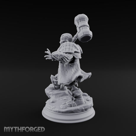 Risen and Roaring Undead Dwarf Warrior E