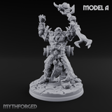 Arms Raised Conjuring Orc Sorcerers Miniature for Dungeons and Dragons, Pathfinder or other TTRPGs