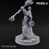 Arms Raised Conjuring Orc Sorcerers A Miniature for Dungeons and Dragons, Pathfinder or other TTRPGs