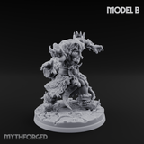 Arms Raised Conjuring Orc Sorcerers Miniature for Dungeons and Dragons, Pathfinder or other TTRPGs