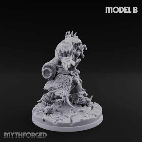 Arms Raised Conjuring Orc Sorcerers B Miniature for Dungeons and Dragons, Pathfinder or other TTRPGs