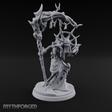 Scythe Wielding Lich Miniature for Dungeons and Dragons, Pathfinder or other TTRPGs