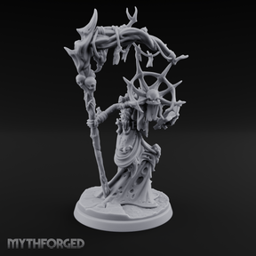 Scythe Wielding Lich Miniature for Dungeons and Dragons, Pathfinder or other TTRPGs