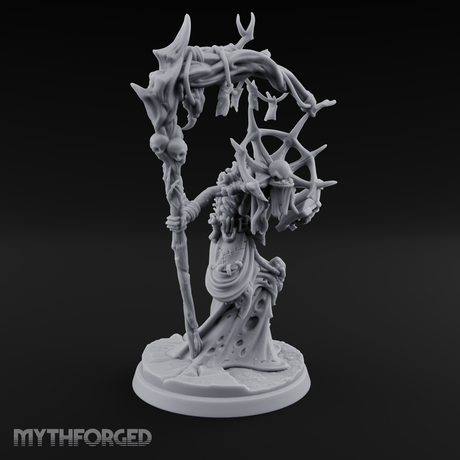 Scythe Wielding Lich Miniature for Dungeons and Dragons, Pathfinder or other TTRPGs