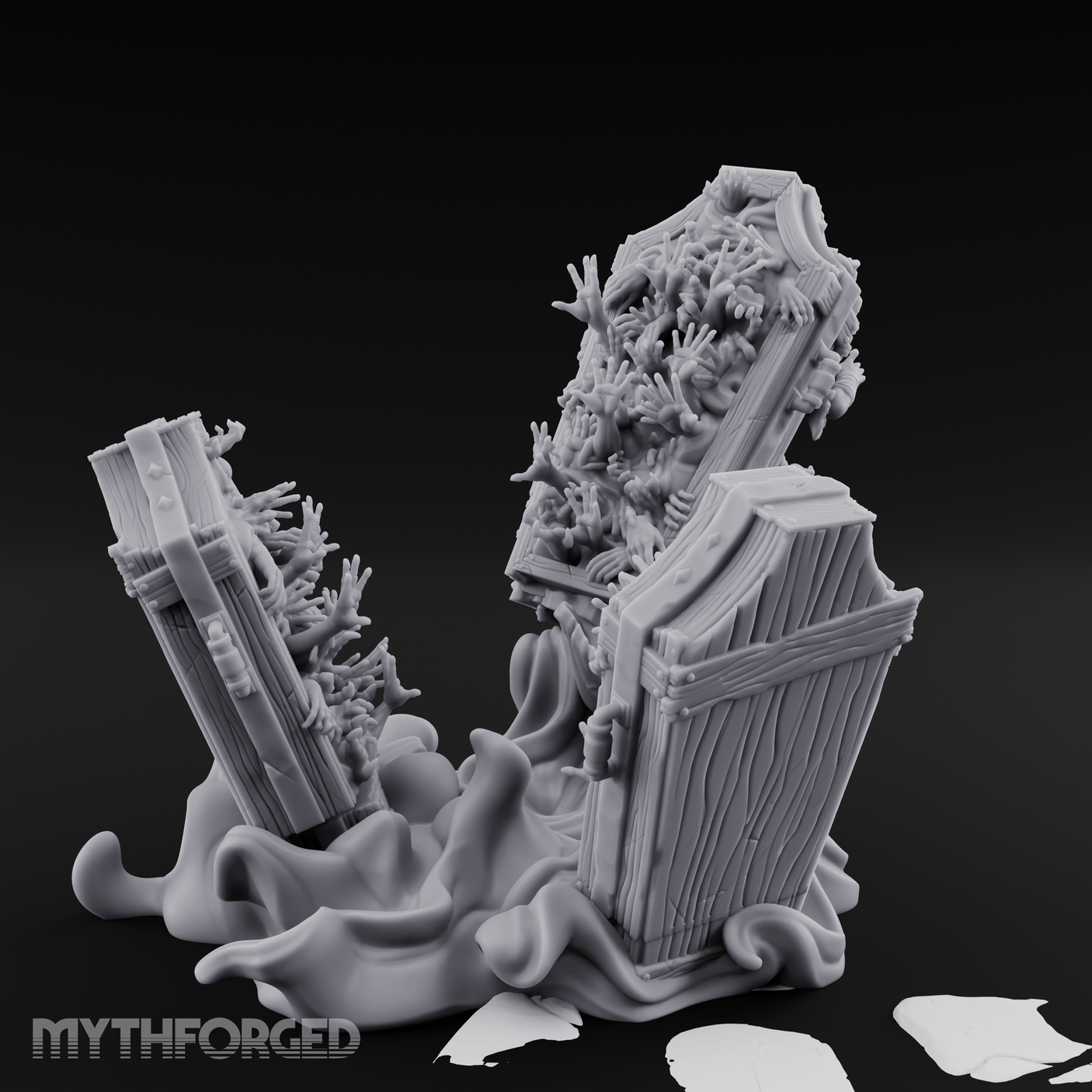 Haunting The Halls Wraith Specter Miniature for Dungeons and Dragons, Pathfinder or other TTRPGs