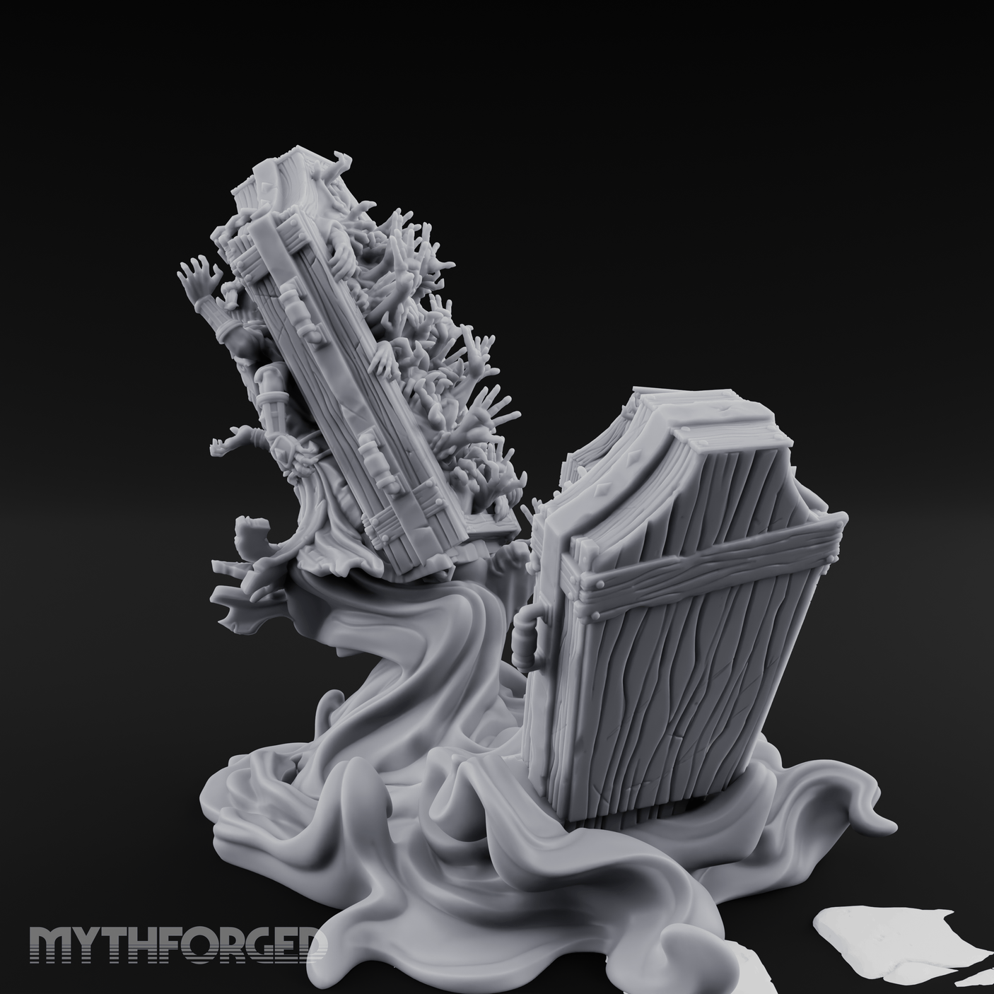 Haunting The Halls Wraith Specter Miniature for Dungeons and Dragons, Pathfinder or other TTRPGs