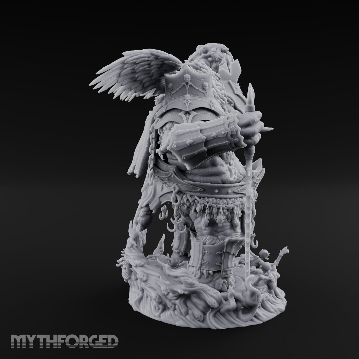 Soul Draining Demon Lord Miniature for Dungeons and Dragons, Pathfinder or other TTRPGs