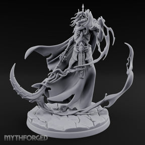 Soul Scythe Summoning Lich Gravecaller Miniature for Dungeons and Dragons, Pathfinder or other TTRPGs