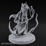 Soul Scythe Summoning Lich Gravecaller Miniature for Dungeons and Dragons, Pathfinder or other TTRPGs