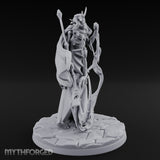 Soul Scythe Summoning Lich Gravecaller Miniature for Dungeons and Dragons, Pathfinder or other TTRPGs
