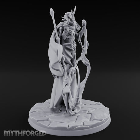 Soul Scythe Summoning Lich Gravecaller Miniature for Dungeons and Dragons, Pathfinder or other TTRPGs