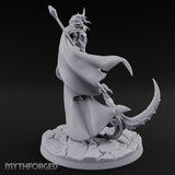 Soul Scythe Summoning Lich Gravecaller Miniature for Dungeons and Dragons, Pathfinder or other TTRPGs