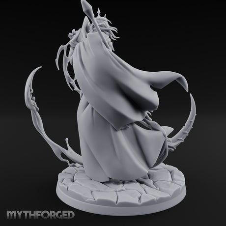 Soul Scythe Summoning Lich Gravecaller Miniature for Dungeons and Dragons, Pathfinder or other TTRPGs