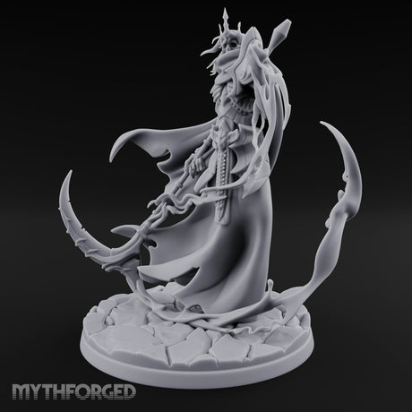 Soul Scythe Summoning Lich Gravecaller Miniature for Dungeons and Dragons, Pathfinder or other TTRPGs