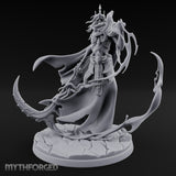 Soul Scythe Summoning Lich Gravecaller Miniature for Dungeons and Dragons, Pathfinder or other TTRPGs