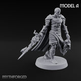 Soul Spear Wielding Human Ash Paladin A Miniature for Dungeons and Dragons, Pathfinder or other TTRPGs