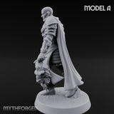 Soul Spear Wielding Human Ash Paladin A Miniature for Dungeons and Dragons, Pathfinder or other TTRPGs
