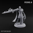Soul Spear Wielding Human Ash Paladin B Miniature for Dungeons and Dragons, Pathfinder or other TTRPGs