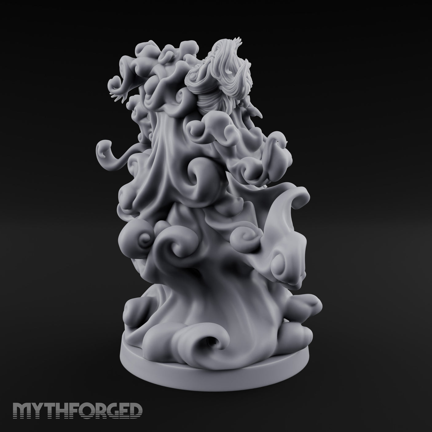 Souls Entwined Wailing Wraith Miniature for Dungeons and Dragons, Pathfinder or other TTRPGs