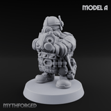 Guns Blazing Space Dwarf Assault Troopers A Miniature for Dungeons and Dragons, Pathfinder or other TTRPGs