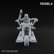 Hands In The Air Space Dwarf Bikers A Miniature for Dungeons and Dragons, Pathfinder or other TTRPGs