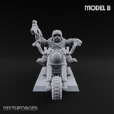 Hands In The Air Space Dwarf Bikers Miniature for Dungeons and Dragons, Pathfinder or other TTRPGs