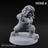 Trigger Happy Space Dwarf Thugs A Miniature for Dungeons and Dragons, Pathfinder or other TTRPGs
