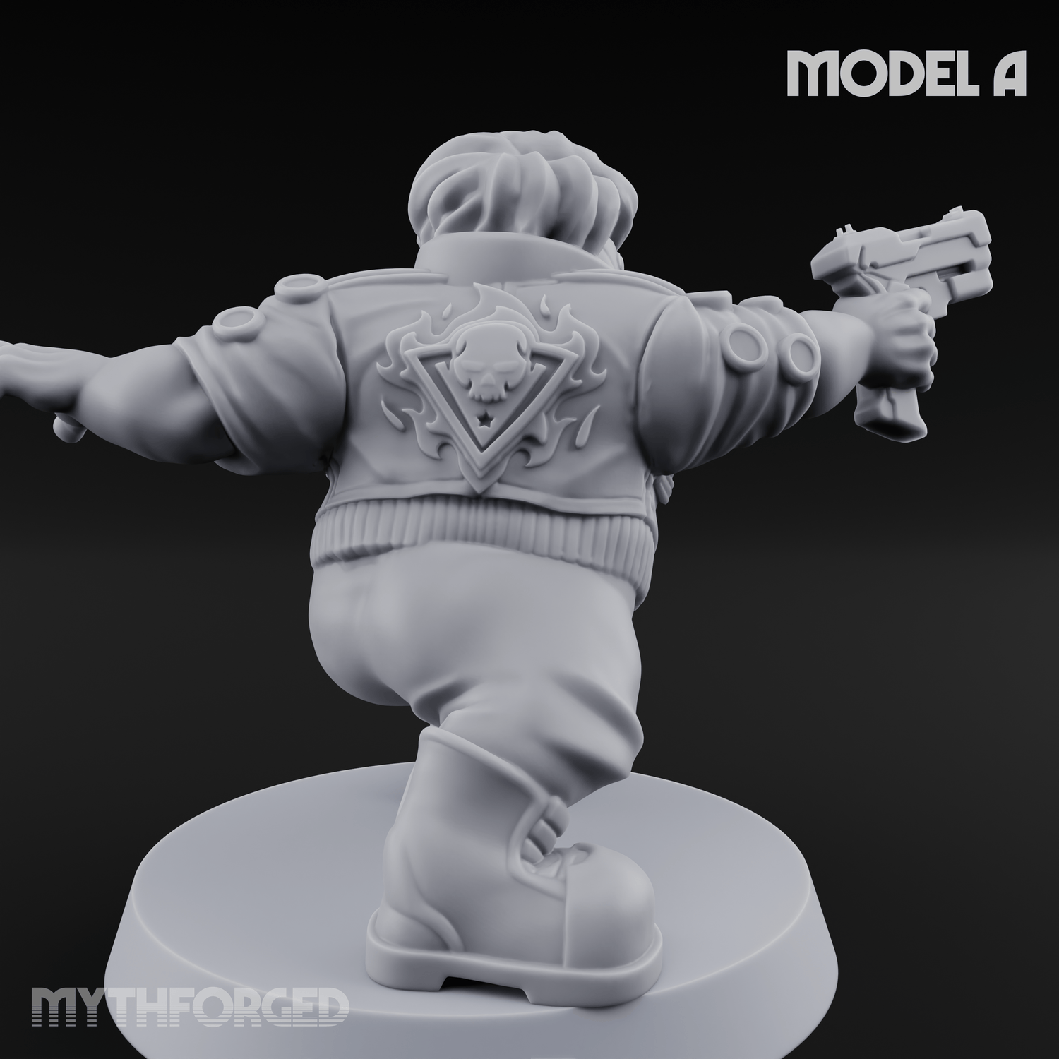 Trigger Happy Space Dwarf Thugs A Miniature for Dungeons and Dragons, Pathfinder or other TTRPGs