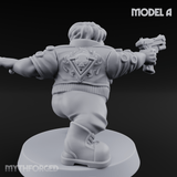 Trigger Happy Space Dwarf Thugs A Miniature for Dungeons and Dragons, Pathfinder or other TTRPGs
