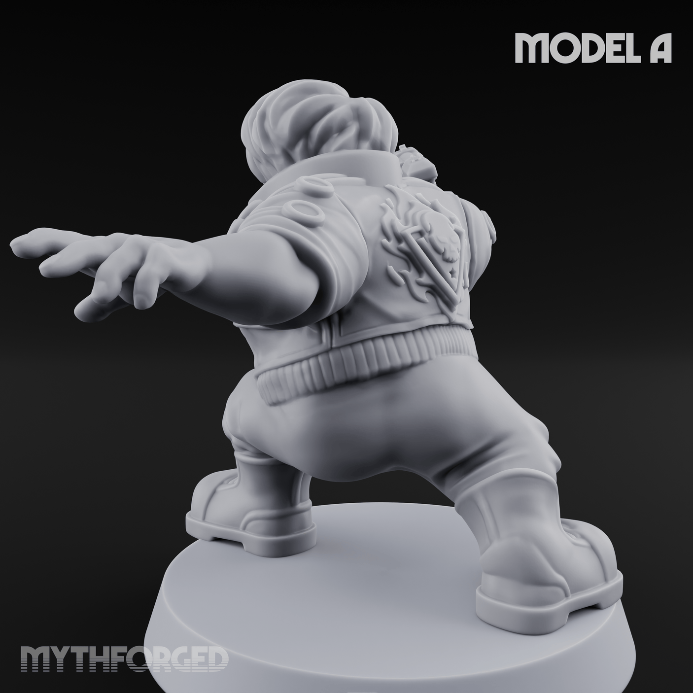Trigger Happy Space Dwarf Thugs A Miniature for Dungeons and Dragons, Pathfinder or other TTRPGs
