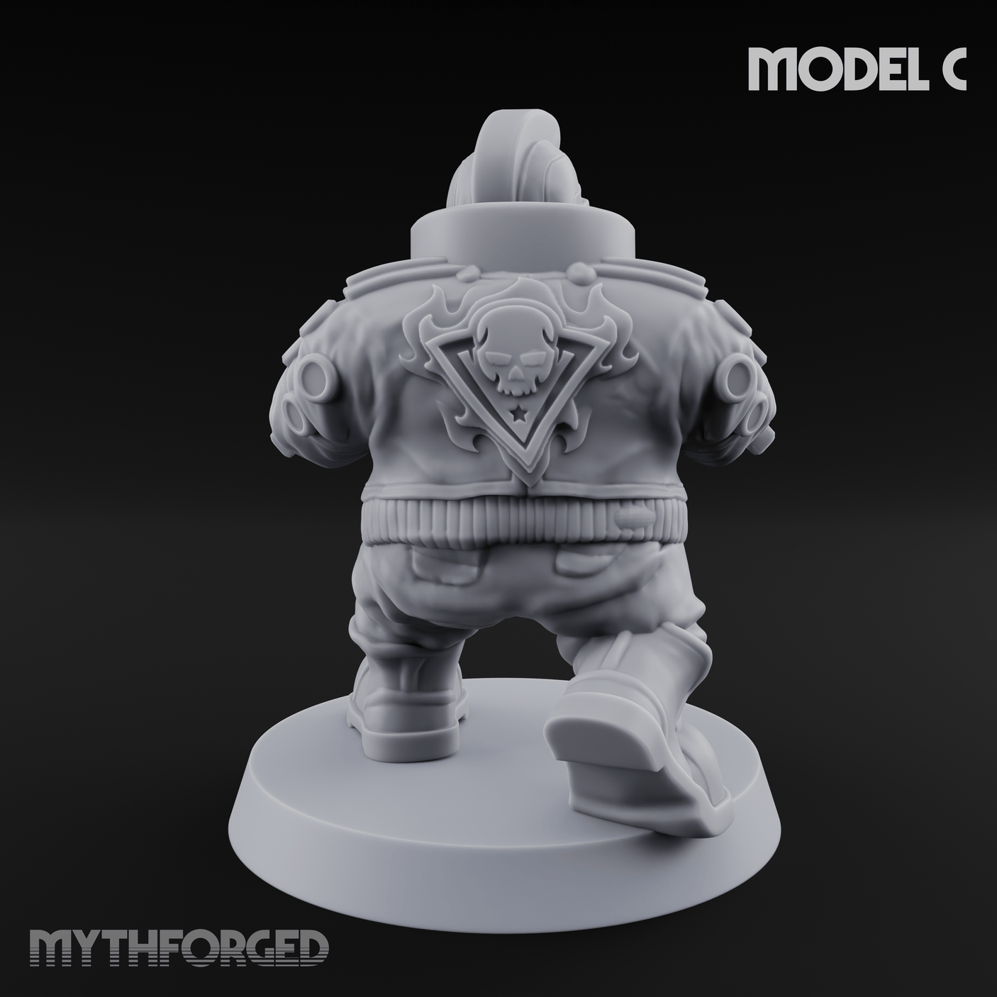 Trigger Happy Space Dwarf Thugs C Miniature for Dungeons and Dragons, Pathfinder or other TTRPGs