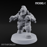 Trigger Happy Space Dwarf Thugs C Miniature for Dungeons and Dragons, Pathfinder or other TTRPGs