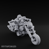 Sidecar Speeding Dwarf Trike Elder Miniature for Dungeons and Dragons, Pathfinder or other TTRPGs