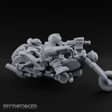 Sidecar Speeding Dwarf Trike Elder Miniature for Dungeons and Dragons, Pathfinder or other TTRPGs