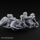 Sidecar Speeding Dwarf Trike Elder Miniature for Dungeons and Dragons, Pathfinder or other TTRPGs