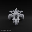 Throttle Wide Open Dwarf Biker Miniature for Dungeons and Dragons, Pathfinder or other TTRPGs