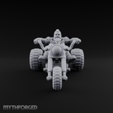 Throttle Wide Open Dwarf Biker Miniature for Dungeons and Dragons, Pathfinder or other TTRPGs